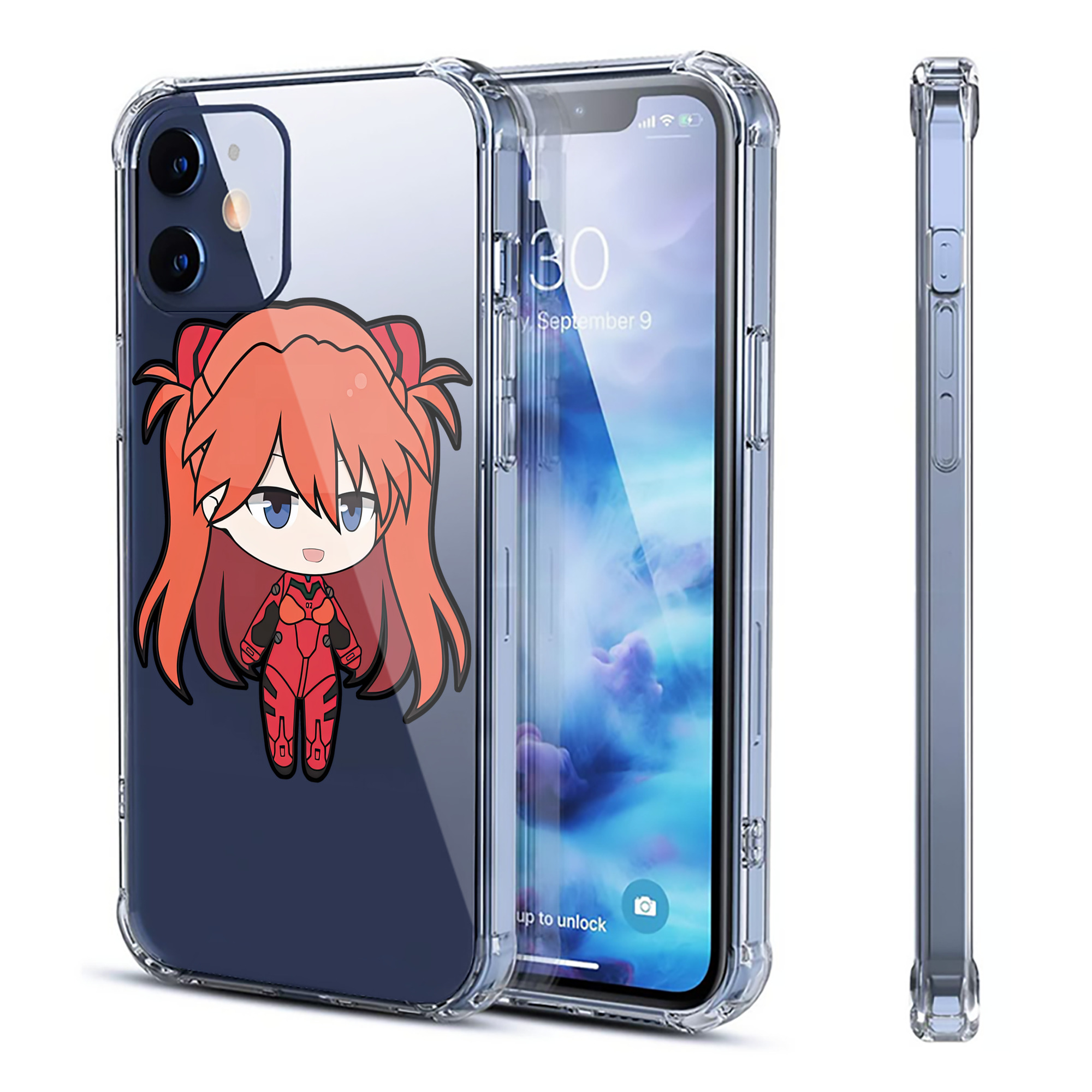 （画像用） EVA 新世紀エヴァンゲリオン 【iPhone 12シリーズ対応】透明スマホケース（クリアソフトケース）